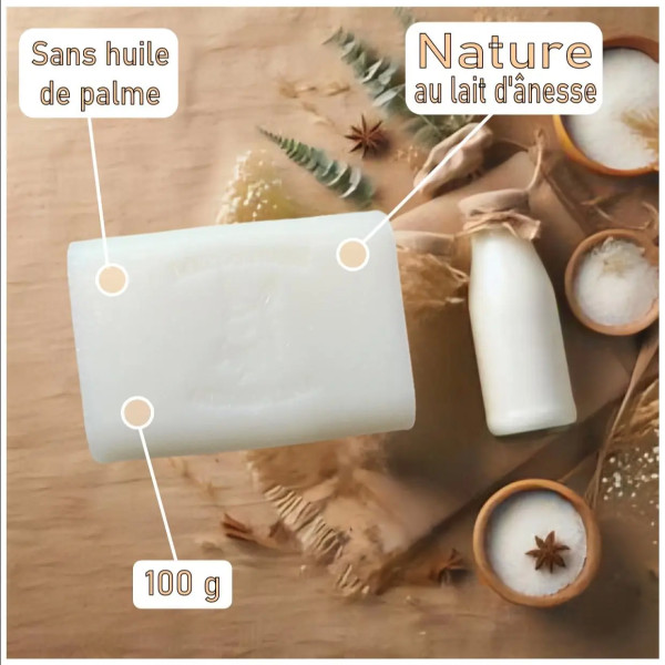 Savon au lait d'ânesse Nature