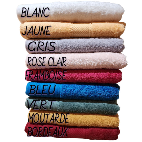 Couleur drap de douche