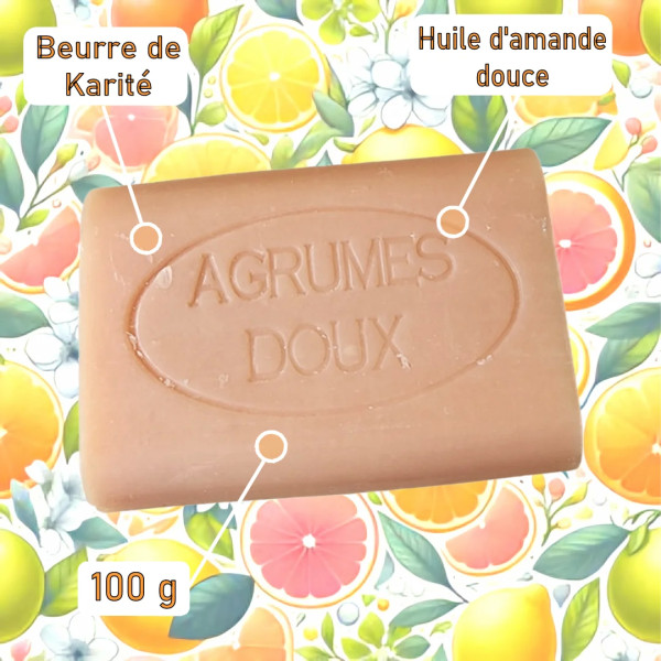 Savon artisanal parfum Agrumes Doux