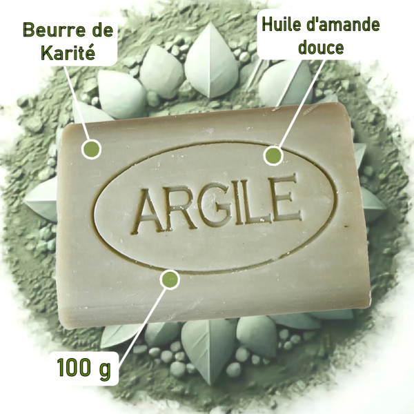 Savon argile verte