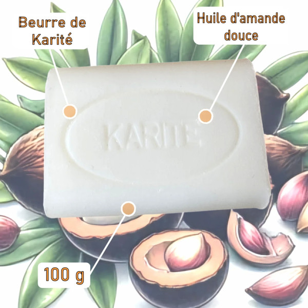 Savon artisanal parfum Beurre de Karité