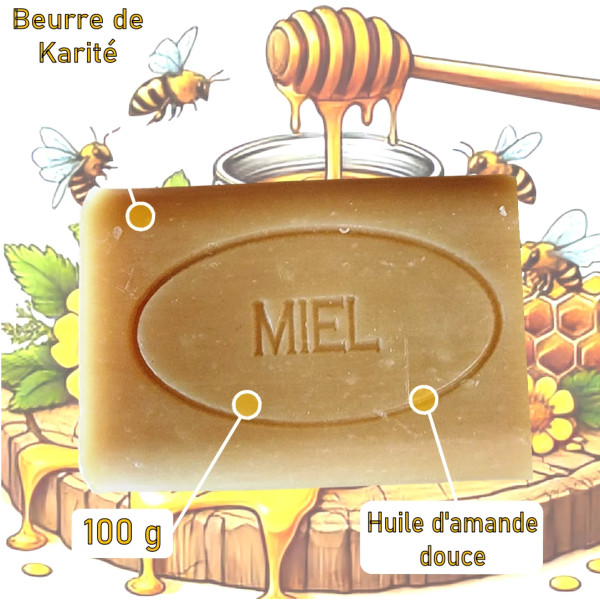 Savon artisanal parfum Miel