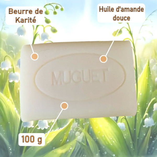 Savon artisanal parfum Muguet