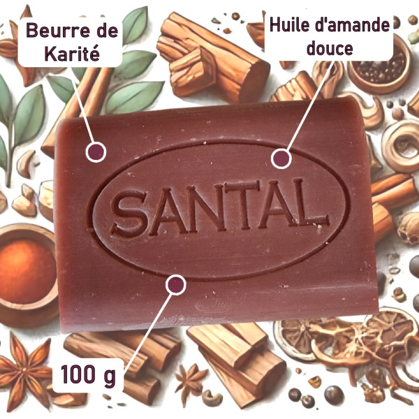 Savon artisanal parfum Santal