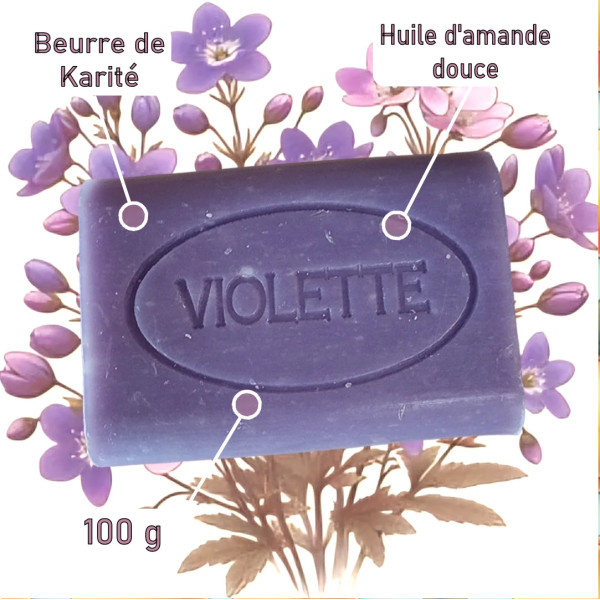 Savon artisanal parfum Violette