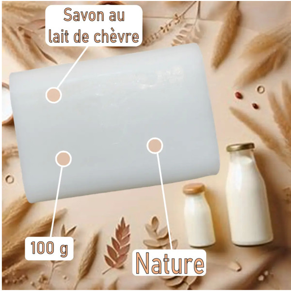 Savon nature au lait de chèvre