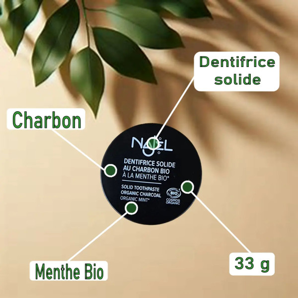 Dentifrice Charbon Menthe