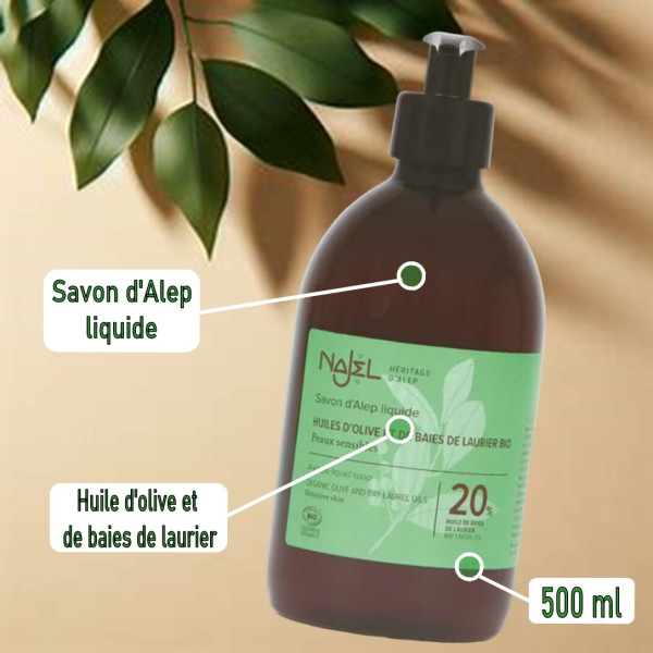 Savon d'Alep liquide - 500 ML