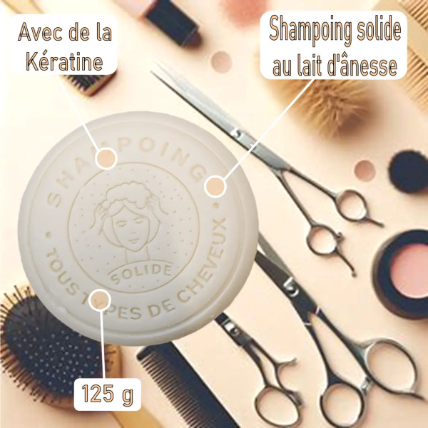 Shampoing solide au lait d'ânesse