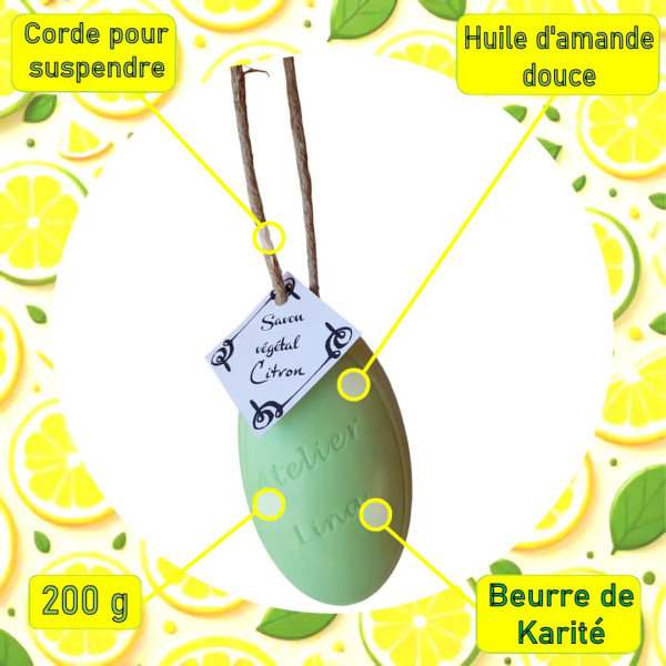 Savon corde parfum Citron