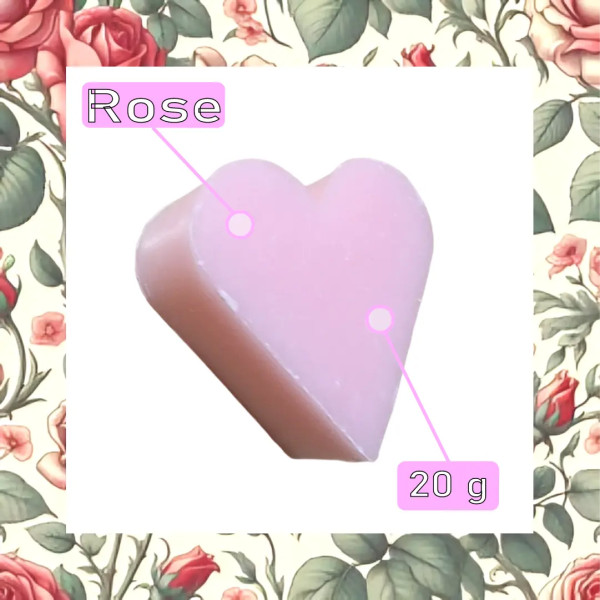 Savon coeur parfum Rose
