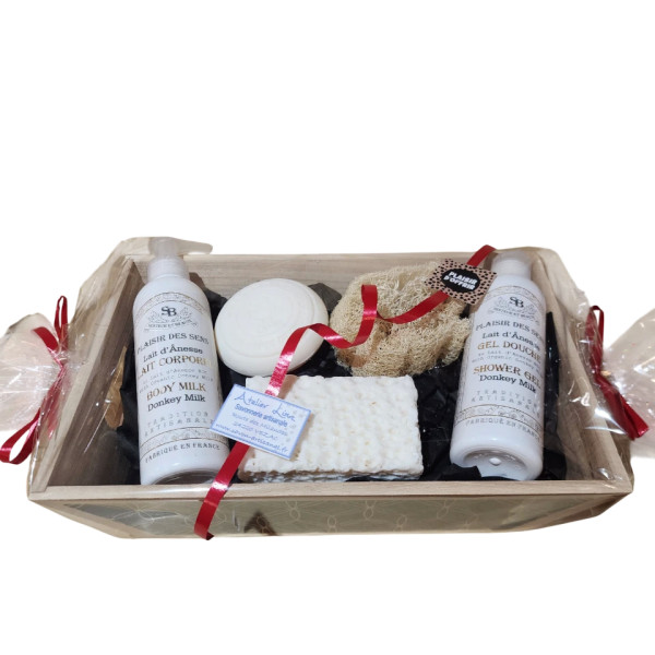 Coffret cadeau gamme au lait d'ânesse