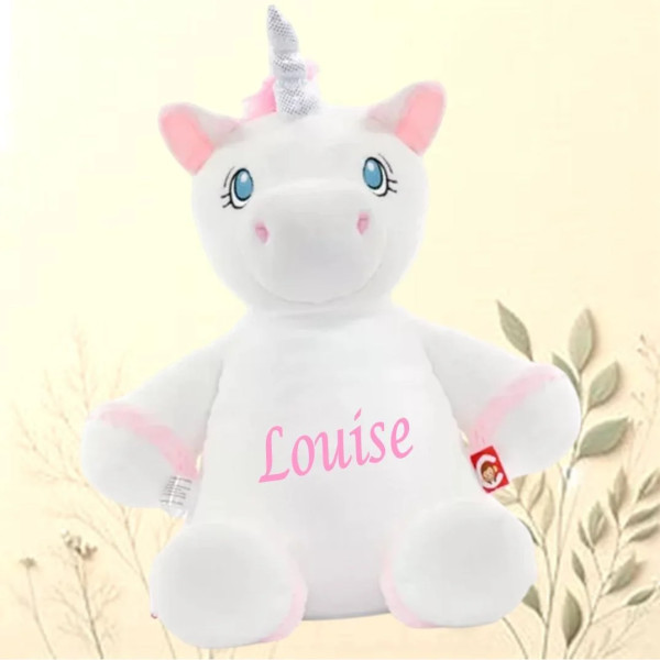 Peluche Licorne à personnaliser