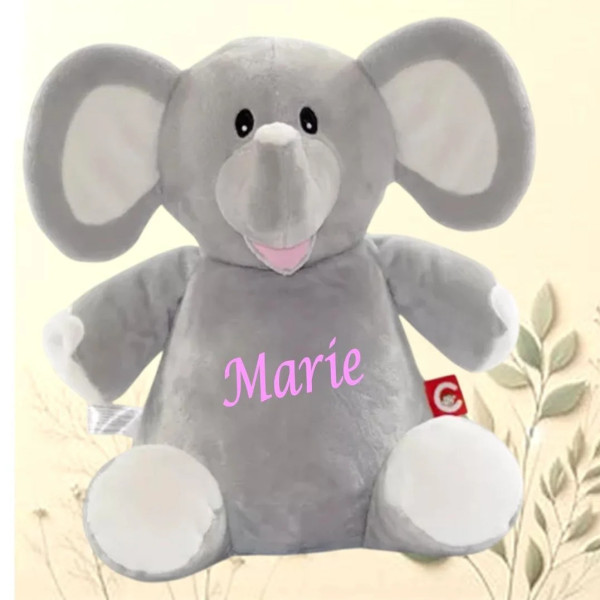 Peluche éléphant à personnaliser