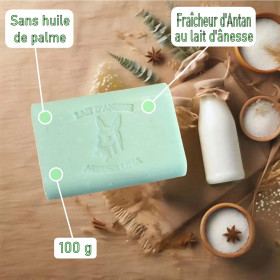 Savon au lait d'ânesse - Atelier Lina - Savonnerie Artisanale - Fraîcheur d'Antan